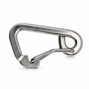 T316 Stainless Steel Harness Clip Spring Gate Snap Hook, Carabiner Hook for Marine, Boat, Rope, Chain - PACK 4