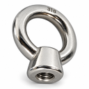 Boat Marine 316 Stainless Steel Lifting Eye Nut, UNC Tap Thread Rigging Hardware for Chain, Cable, Rope, and Dock Use - PACK 5