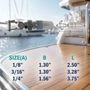 Stainless Steel Swageless Toggle Cable Railing Fitting, Marine Boat Wire Rope Terminal for Deck Rail, Stair Rail, Dock, and Outdoor Use