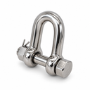 Marine T316 Stainless Steel Forged Bolt Pin Chain Shackle, Mil Spec Boat Rigging Shackle for Chain, Rope, Cable, and Anchor Use