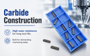 Set of 10 Pcs MGMN200G 2mm Width Carbide Inserts For Grooving and Cut-Off
