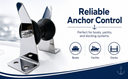 T316 Stainless Steel Anchor Bow Roller – Boat Platform Roller 7-1/4"L x 3"W Fixed Mount for Marine, Yacht & Docking Use