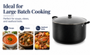40 Qt Nonstick Saucepot with Lid, 17-3/8" (44CM) Sauce Pan, Double Handles for Milk, Soup & Everyday Cooking