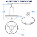 Vinyl Coated Cast Iron Mushroom Anchor for Kayak, Canoe, Jet Ski, Paddle Board, Fishing Boat, Small Boat, Docking, and Mooring Use