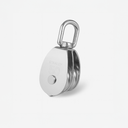 2" 50mm Double Pulley Block with Swivel Eye Stainless Steel Marine Rigging