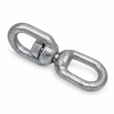 Galvanized Steel Eye & Eye Swivel for Marine Boats, Mooring Connector and Rigging Hardware for Chain, Rope, and Cable