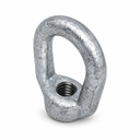 Hot-Dipped Galvanized Eye Nut, Drop Forged Carbon Steel Tap Thread Lifting and Rigging Hardware for Chain, Cable, and Rope - PACK 5