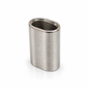 T316 Stainless Steel Chamfer Wire Rope Cable Clip Oval Sleeve, Crimping Tube Connector for Cable, Rigging, and Outdoor Use - PACK 10