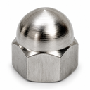 10 PC 1/4" Stainless Steel 316 Cap Acorn Nut Hex, Right Hand and Left Hand UNC Marine Rigging Hardware - PACK 10
