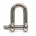 T316 Stainless Steel D Chain Shackle with Screw Pin - PACK 5