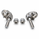 Marine Boat T316 Stainless Steel Fist Clip Wire Rope Clip, Drop Forged Cable Clamp for Rigging, Railing, Dock - PACK 4