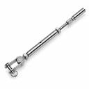 Marine T316 Stainless Steel Swageless Toggle Turnbuckle for Cable Rail Wire Rope, Adjustable Railing Tensioner for Deck, Stair, Dock - PACK 4