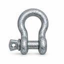 Screw Pin Anchor D Ring Shackle, Galvanized Steel Drop Forged Rigging Connector for Chain, Rope, Cable, and Towing