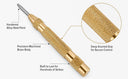 5” Automatic Center Punch Tool, Brass Body Metal Marking Punch for Jewelry Making, Leather Hole Punching & Woodworking