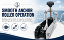 8-1/2" x 2" T316 Stainless Steel Anchor Bow Roller – Marine Boat Roller with Anchor Locking Device for Docking & Rigging