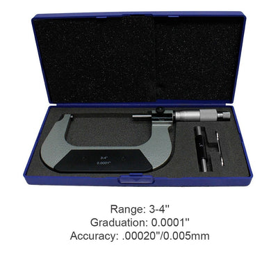 Outside Micrometer Ratchet Stop Thimble Precision Tool for Metalworking, Machinist, Workshop Measurement