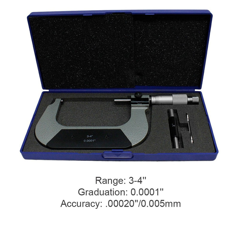 Outside Micrometer Ratchet Stop Thimble Precision Tool for Metalworking, Machinist, Workshop Measurement