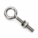 Marine Boat T316 Stainless Steel Turned Eye Bolt, Eye Screw with Nut and Washer Included for Dock, Deck, and Rigging Use