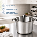 Stainless Steel Sauce Pan with Tempered Glass Lid – Durable, Rust-Proof Cookware