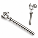 T316 Stainless Steel Closed Body Jaw Jaw Turnbuckle, Marine Grade Rigging Tensioner for Cable, Chain, Rope, and Boat Hardware - PACK 5
