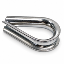 Stainless Steel T316 Light Duty Wire Rope Thimble, Marine Rigging Cable Eye Loop Protector for Boat, Dock, and Outdoor Use - PACK 10