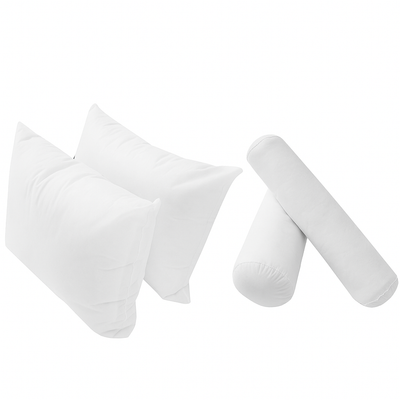 Model-2 5PC Mattress Bolster Back Rest Pillows Cushion Polyester Fiberfill 'INSERT ONLY'-Crib Size