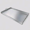 35-1/2" Stainless Steel Flat Top Griddle – Heavy Duty Double Burner Griddle Grill Plancha for Stove, Indoor & Outdoor Cooking