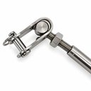 Marine T316 Stainless Steel Swageless Toggle Turnbuckle for Cable Rail Wire Rope, Adjustable Railing Tensioner for Deck, Stair, Dock - PACK 4