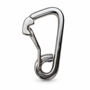 T316 Stainless Steel Harness Clip Spring Gate Snap Hook, Carabiner Hook for Marine, Boat, Rope, Chain - PACK 4