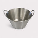 27-1/2''W x 16-1/2''H Deep Cazo Grande para Carnitas Stainless Steel Caso Carnitas Comal for Mexican Cooking & Outdoor Gas Stove