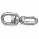 Galvanized Steel Eye & Eye Swivel for Marine Boats, Mooring Connector and Rigging Hardware for Chain, Rope, and Cable