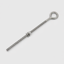 Marine T316 Stainless Steel 1/4" x 6" Welded Plain Eye Bolt 400 Lbs WLL