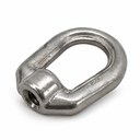 T316 Stainless Steel Drop Forged Eye Nut, Marine Lifting Ring Hardware for Rigging, Chain, Cable, and Industrial Use - PACK 2