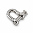 Mil Spec T316 Stainless Steel Forged Load Rated Screw Pin Anchor Shackle, Marine Grade Rigging Shackle for Chain and Cable