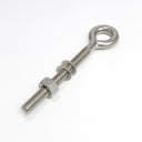 Marine T316 Stainless Steel 1/2" x 5" Welded Plain Eye Bolt 1,800 Lbs WLL