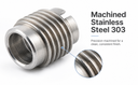4 Pcs Marine Boat Stainless Steel T303 9/32" Threaded Insert Self Tapping Flanged Head Style