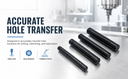 33 PC Transfer Punch Set 1/2" to 1" by 64th