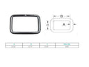 Marine Boat Stainless Steel Rectangle Ring for Yacht Sailing