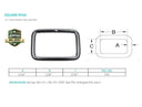 Marine Boat Stainless Steel Rectangle Ring for Yacht Sailing