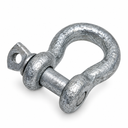 Screw Pin Anchor D Ring Shackle, Galvanized Steel Drop Forged Rigging Connector for Chain, Rope, Cable, and Towing