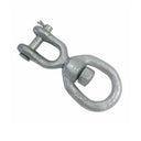 Marine Hot Dipped Galvanized Steel 3/8" Jaw & Eye Swivel Mooring Connector 2,250 lbs WLL