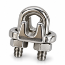 Marine Industrial Heavy Duty Wire Rope Clip Clamp, Stainless Steel Cable Clamp for Rigging, Cable, Rope, and Outdoor Use