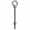 Marine T316 Stainless Steel Fully Threaded Shoulder Eye Bolt, Boat Dock Rigging Eye Screw for Cable, Chain, Rope, and Outdoor Use
