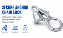 T316 Stainless Steel Anchor Chain Lock – Marine Boat Chain Stopper for 6–8mm Rope or Chain, Corrosion Resistant
