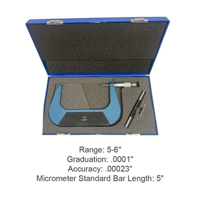 Outside Micrometer Ratchet Stop Thimble Precision Tool for Metalworking, Machinist, Workshop Measurement
