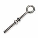 Marine Boat T316 Stainless Steel Turned Eye Bolt, Eye Screw with Nut and Washer Included for Dock, Deck, and Rigging Use