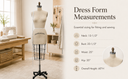Size 4 Half Body Female Dress Form Mannequin – Professional Sewing & Tailoring Form with Collapsible Shoulders, Fashion Design & Retail Display