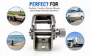 Marine T304 Stainless Steel 2" Lashing Tie Down Winch Bolt On