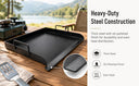 18.5" x 17.5" Steel Griddle Comal Plancha – Heavy Duty Flat Top Grill for Single Burner, BBQ, Camping & Outdoor Cooking
