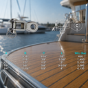 Marine Grade T316 Stainless Steel Rigging Toggle, Lifting and Rigging Toggle Fitting for Boat, Dock, Cable, Chain, and Outdoor Hardware